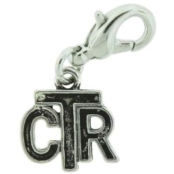 H8   CTR Charm Antique Silver