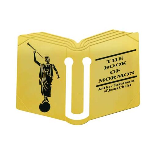 C16 Book Of Mormon Book Mark 24kt Gold Plate