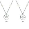 K13N Necklace "Relief Society" Stainless Steel w/Pearl chain
